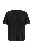 Jjebradley Knit Tee Ss Ln Black Jack & J S
