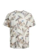 Jormontauk Aop Tee Crew Neck Cream Jack & J S