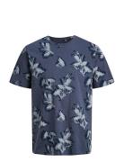 Jormontauk Aop Tee Crew Neck Grey Jack & J S