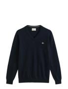 Classic Cotton V-Neck Navy GANT