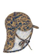 Summerhat Cap Long Neck - Aop Bamboo Patterned Mikk-line