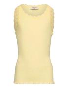 Rkbalta Sl Short Lace Top Yellow Rosemunde Kids