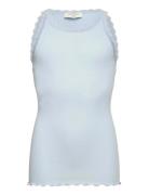 Rkbalta Modal Sl Lace Top Blue Rosemunde Kids