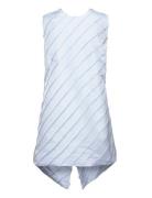 Mini Dress With Bow Detail Blue Stella Nova