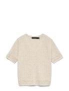 Vmbrigitte Ss V-Neck Short Cardigan Cream Vero Moda