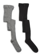 Stocking - Solid Rib 2-Pack Patterned Minymo