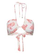 Blanka Printed Bandeau Bikini Top  Malina