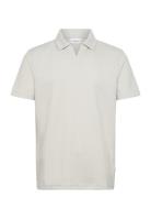 Waffle Polo Split Neck Grey Lindbergh