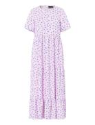 Pcevie Ss Ankle Dress Wvn Noos Bc Pink Pieces