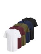 Jprblabrody Tee Ss Crew Neck 5Pk Mp Noos White Jack & J S