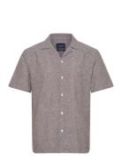 Casual Linen Blend Resort S/Scasual Linen Blend Resort S/S Grey Lindbe...