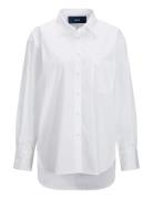 Jxjamie Ls Relaxed Poplin Shirt Wvn Noos White JJXX