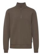 Cfsebastian 0096 Halfzip Sweat Brown Casual Friday