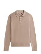 Tjm Slim Essential Polo Swtr Ext Beige Tommy Jeans