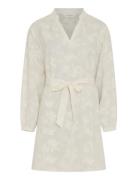 Mschsylvia V Dress Emb Cream MSCH Copenhagen