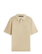 Cool Touch Structure Ss Polo Beige Tommy Hilfiger