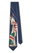 Sailing Boat Print Tie Navy GANT