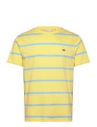 Striped Ss Tshirt Yellow GANT