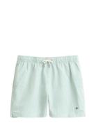Striped Seersucker Swim Shorts Green GANT