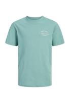 Jjbrandon Tee Ss Crew Neck Jnr Blue Jack & J S