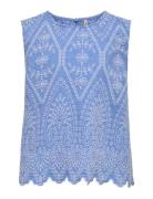 Kogtulum Emb Sl Top Wvn Blue Kids Only