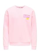 Kogcanasta Ls Loose Printed Ub Swt Pink Kids Only