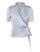 Peony Blouse Blue A-View