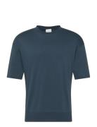 Ss Mercerized Interlock Cuff Cre Navy Calvin Klein