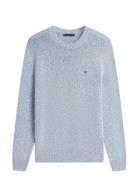 Two T Boucle Crew Neck Blue Tommy Hilfiger