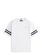 Varsity Stripes T-Shirt Ss White Tommy Hilfiger