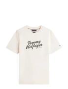 Summer Text Graphic Tee Cream Tommy Hilfiger