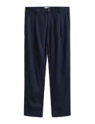Reg Lyocell Pants Navy GANT