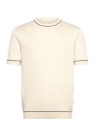 Cotton Modal Ss C-Neck Cream GANT