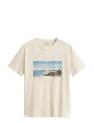 Scenery Graphic Ss Tshirt Cream GANT