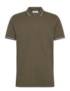 Polo Shirt W?. Zip Neck Green Lindbergh