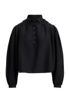 Ctn Silk Pw-Wvn-Shirt Black Polo Ralph Lauren