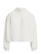 Ctn Silk Pw-Wvn-Shirt Blue Polo Ralph Lauren