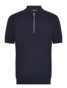 Karl Knitted Polo Navy Clean Cut Copenhagen