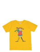 Pippi Och Nilsson T-Shirt Yellow Martinex