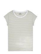Fine Jersey Stripe Teasy Tee Fav Beige Mads Nørgaard