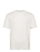 Knitted Crew Neck T-Shirt Cream Lindbergh