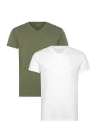 V-Neck T-Shirt 2-Pack White GANT
