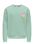 Kogcanasta Ls Loose Printed Ub Swt Green Kids Only