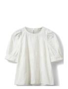 Ahliasw Puff Sleeve Blouse White Sofie Schnoor