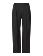 Wide Leg Travel Twill Wool Trous Black Calvin Klein