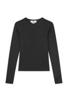 Grace Jersey Camille Tee Ls Black Mads Nørgaard