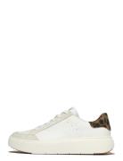 Rtg Leopard-Backtab Leather/Suede Sneakers White FitFlop