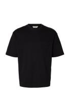 Slhlooseoscar Pocket Ss Tee Noos Black Selected
