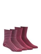 2-Pack Bamboo Socks Burgundy Damella Of Sweden