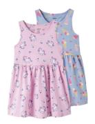 Nmfvineo 2P Tank Dress Pink Name It